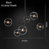 Avenila ما بعد الحداثة LED الزجاج الكرة الثريا سقف الأضواء المعلقة - Avenila - الإضاءة الداخلية والتصميم وأكثر