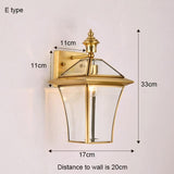 Avenila Waterproof IP65 Copper Garden Balcony Porch Foyer Outdoor Wall Light - Avenila - Interior Lighting, Design & More