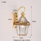 Avenila Waterproof IP65 Copper Garden Balcony Porch Foyer Outdoor Wall Light - Avenila - Interior Lighting, Design & More