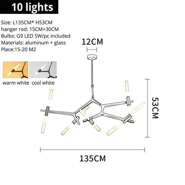 الثريا المروحية LED باهتة - أفينيلا - الإضاءة الداخلية والتصميم وأكثر