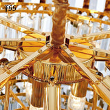 Modern Luxury Round Rectangle Crystal Chandelier Lighting For Dinning Room Living Room Indoor Light Fixtures Gold Chandeliers - Avenila - Interior Lighting, Design & More