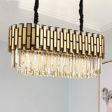 Modern Luxury Round Rectangle Crystal Chandelier Lighting For Dinning Room Living Room Indoor Light Fixtures Gold Chandeliers - Avenila - Interior Lighting, Design & More