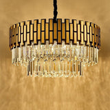 Modern Luxury Round Rectangle Crystal Chandelier Lighting For Dinning Room Living Room Indoor Light Fixtures Gold Chandeliers - Avenila - Interior Lighting, Design & More