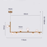 Sofrey Semiflush Multi-Ball Chandelier Double-Layered Glass - Avenila - Interior Lighting, Design & More