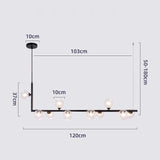 Sofrey Semiflush Multi-Ball Chandelier Double-Layered Glass - Avenila - Interior Lighting, Design & More