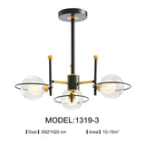 Avenila Gold & Schwarz Moderne Glaskugel LED-Kronleuchter - Avenila - Innenbeleuchtung, Design und mehr