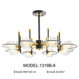 Avenila Gold & Schwarz Moderne Glaskugel LED-Kronleuchter - Avenila - Innenbeleuchtung, Design und mehr