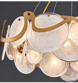 Avenila Hängeluster aus Metall und Glas Gold 60cm - Avenila - Innenbeleuchtung, Design und mehr