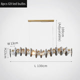 Avenila Smoky Grey Flush Mount Crystal Wave Linear Modern Chandelier - Avenila - Interior Lighting, Design & More