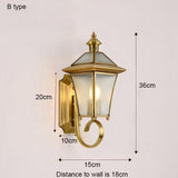 Avenila Waterproof IP65 Copper Garden Balcony Porch Foyer Outdoor Wall Light - Avenila - Interior Lighting, Design & More