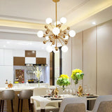 Glas-LED-Kronleuchter mit goldenem Sputnik - Avenila - Innenbeleuchtung, Design und mehr