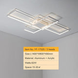 Modern Multi-Square 33 1/2" to 55" Wide Aluminum Ceiling Lights - Avenila - Interior Lighting, Design & More