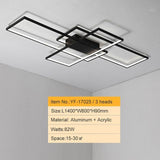 Modern Multi-Square 33 1/2" to 55" Wide Aluminum Ceiling Lights - Avenila - Interior Lighting, Design & More