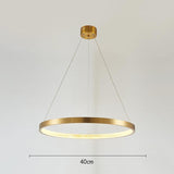 Ringförmiger Ring-Kronleuchter aus halbflüssigem Luxusgold - Avenila Luxury Selects - Avenila - Innenbeleuchtung, Design & mehr