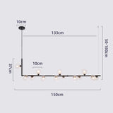 Sofrey Semiflush Multi-Ball Chandelier Double-Layered Glass - Avenila - Interior Lighting, Design & More