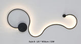 Applique murale en surface à LED de 14 1/4" à 19 3/4" de large en nickel brossé - Avenila - Éclairage intérieur, design et plus
