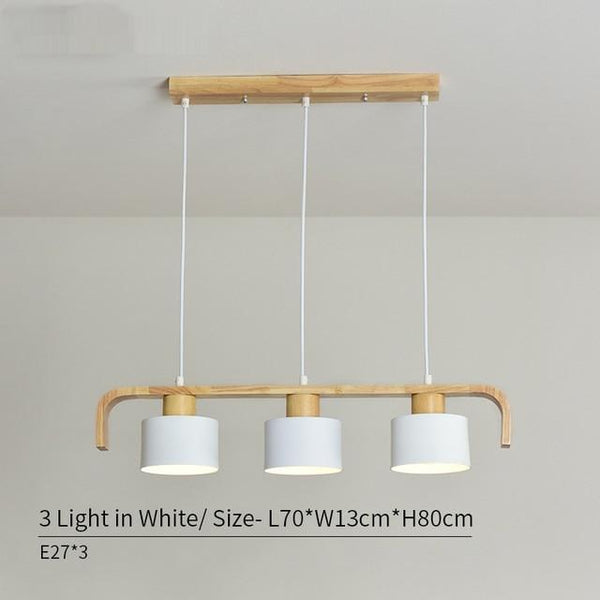 Wood Modern Pendant Lights LED Kitchen Lights LED Lamp Hanging Lamp Kitchen Table Bedroom Bar Counter Lighting Fixtures - Avenila - Interior Lighting, Design & More