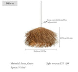 Japanese Style Grass Adjustable Pendant Lights - Avenila - Interior Lighting, Design & More