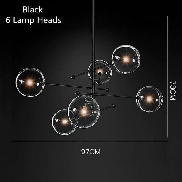 Avenila Lampadario a sfera di vetro a LED postmoderno con lampadario a sfera a soffitto - Avenila - Illuminazione, design e altro ancora