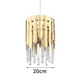 Ciondolo da cucina in cristallo dorato con luci a sospensione - Avenila - Illuminazione d'interni, Design & Altro