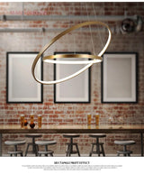 Lampadario a sospensione moderna 4/3/2/1 Circle Ring Chandelier - Avenila - Illuminazione d'interni, design e altro ancora