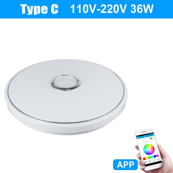 Modern RGB LED Ceiling Lights Home Lighting 36W-60W Bluetooth with Remote Control - Avenila - Interior Lighting, Design & More