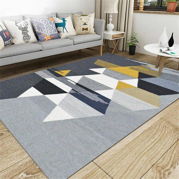 Anti-Slip Area Rug, Light Geometry - Avenila - Interior Lighting, Design & More