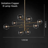 Avenila Postmodern LED Glass Ball Chandelier Ceiling Hanging Lights - Avenila - Interior Lighting, Design & More