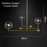 Avenila Postmodern LED Glass Ball Chandelier Ceiling Hanging Lights - Avenila - Interior Lighting, Design & More
