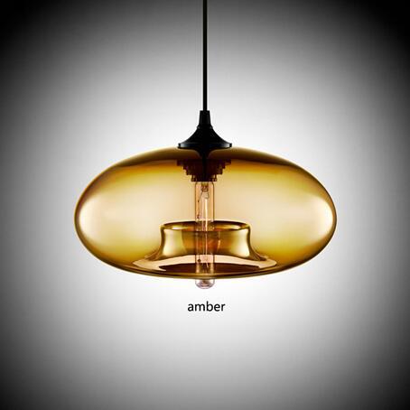 Contemporary Hanging 6 Color Glass Pendant Lights - Avenila - Interior Lighting, Design & More
