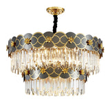 Double Layer Luxury LED Crystal Flower Icicle Chandelier - Avenila - Interior Lighting, Design & More