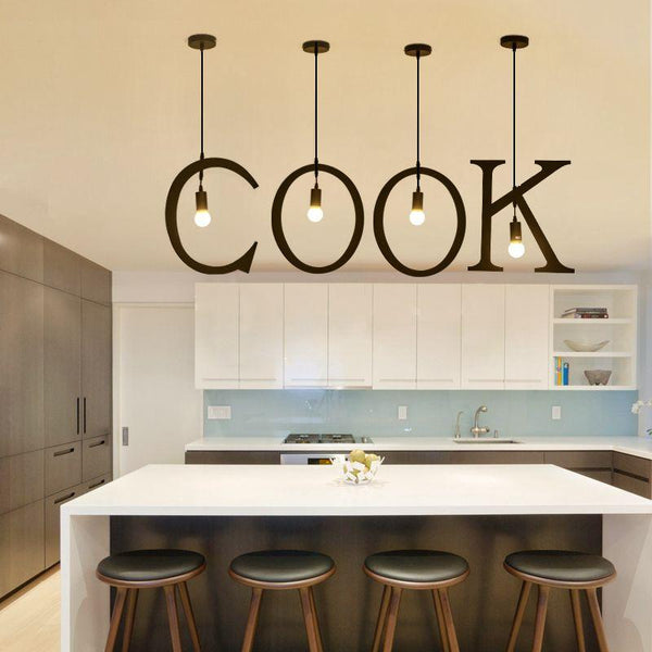 English Alphabet LED Kitchen Pendant Lights - Avenila - Interior Lighting, Design & More