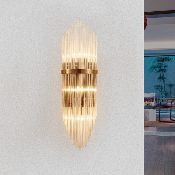 Golden Luxury Indoor Living Room Crystal Wall Lamp - Avenila - Interior Lighting, Design & More