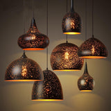 Iron Vintage Warm Loft Porous Restaurant or Home Pendant Light - Avenila - Interior Lighting, Design & More