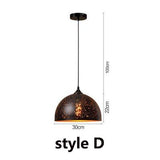 Iron Vintage Warm Loft Porous Restaurant or Home Pendant Light - Avenila - Interior Lighting, Design & More