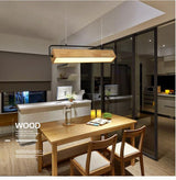 Japan Wooden 28 1/2" to 35 1/2" Wide Linear Pendant - Avenila - Interior Lighting, Design & More