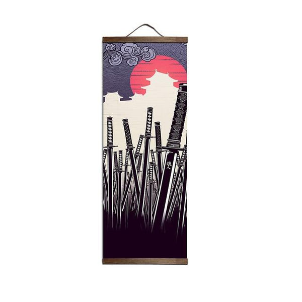 Japanese Ukiyoe Poster and Prints Home Decoration Hanging Wood Scroll - Avenila - Interior Lighting, Design & More