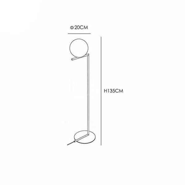 Luxury Minimalistic Gold LED Ball Floor Lamp - Avenila - Interior Lighting, Design & More