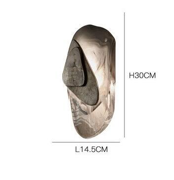 Modern Wall Lamp Shaped Crystal Stone Living Room Wall Led Hotel Creative Aisle Staircase Bedroom Bed Minimal Wall Lamp - Avenila - Interior Lighting, Design & More