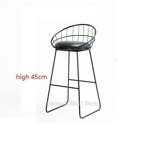 Modern Wired Barstool in White, Gold & Black - Avenila - Interior Lighting, Design & More