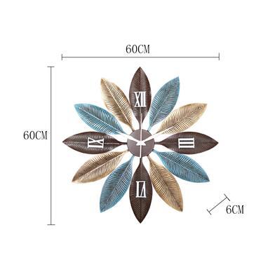 Nordic Creative Metal Feather Wall Clock - Avenila - Interior Lighting, Design & More