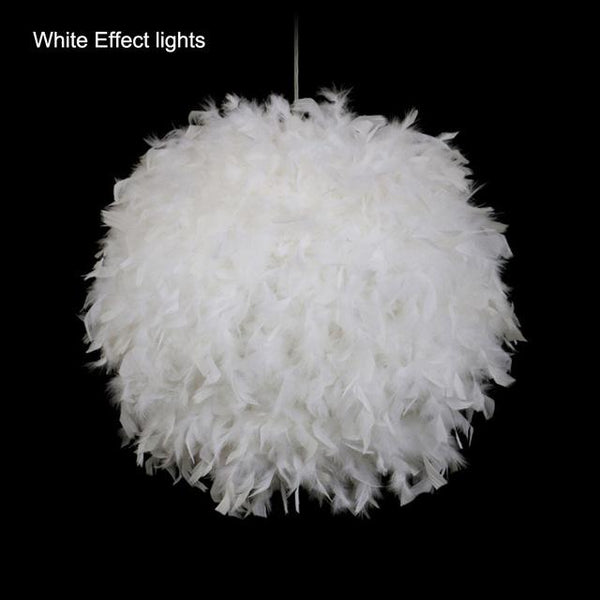 Pendant White Feather Hanging Light - Avenila - Interior Lighting, Design & More