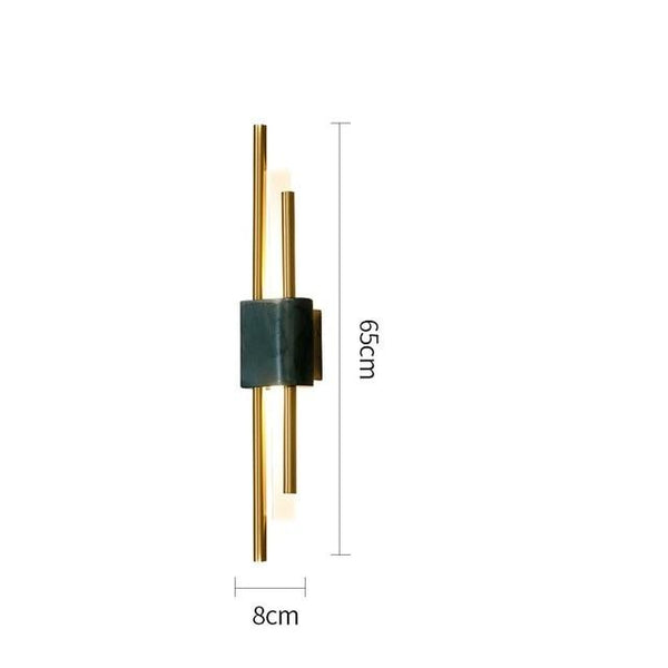 Post-modern Light Luxury Wall Lamp Living Room Background Wall Hotel Creative Aisle Bedroom Minimalist Wall Sconce - Avenila - Interior Lighting, Design & More