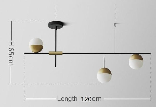 Postmodern Luxury Ball Chandelier 3-9 Heads - Avenila - Interior Lighting, Design & More