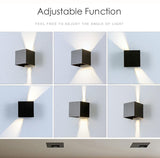 Radar Sensor Porch Light Adjustable Angle Outdoor & Indoor LED Wall Lights Garden Corridor Lamp Cube Wall Sconce - Avenila - Interior Lighting, Design & More
