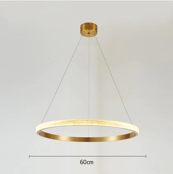 Semiflush Luxury Gold Circular Ring Chandelier - Avenila Luxury Selects - Avenila - Interior Lighting, Design & More
