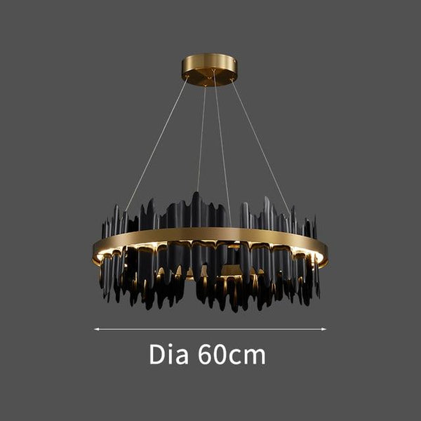 Spacestation Flush Mount Copper Multi-Level Chandelier - Avenila - Interior Lighting, Design & More