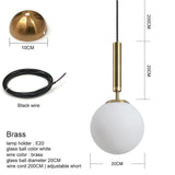 1pc Avenila Luxury Modern Pendant Glass Ball Hanging Light - Avenila - Interior Lighting, Design & More