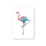 Abstract Geometric Pink and Blue Deer Flamingo and Polar Bear - Avenila - Interior Lighting, Design & More