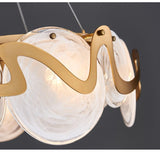 Avenila المعادن والزجاج الذهب شنقا الثريا 60cm - Avenila - الإضاءة الداخلية والتصميم وأكثر
